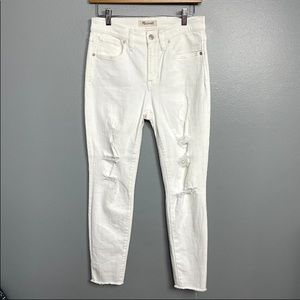 MADEWELL Skinny Crop Jean Destructed Edition sz 27